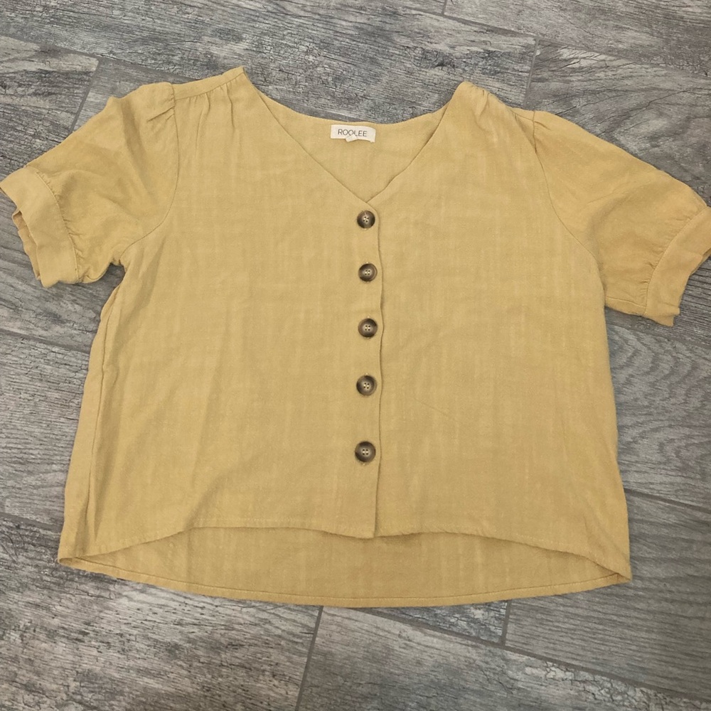 Womens yellow blouse